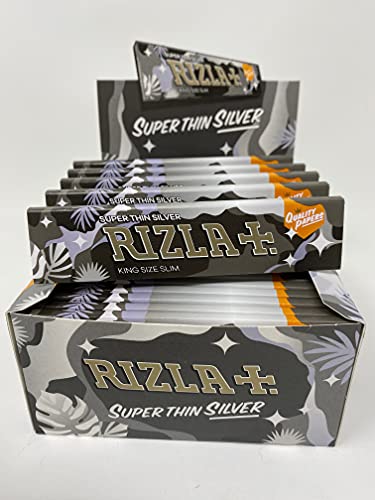Rizla King Size Camouflage Rolling Paper Full Box Of 50 Booklets (Silver)JustSmoke.Me