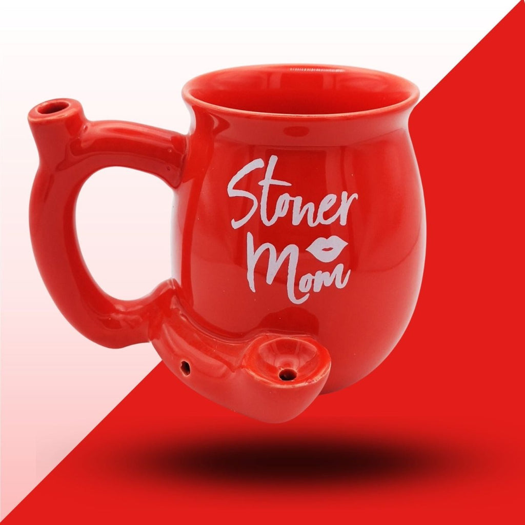 Stoner Mum : 2 in 1 - Wake & Bake - Ceramic Coffee Mug Bong : Ideal GiftJustSmoke.Me