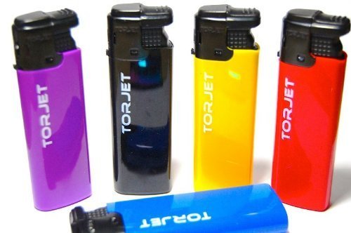 Torjet Cigar Wind Proof Jet Flame Electronic Lighter - 5 Lighters in 5 Colors by TrendzJustSmoke.Me